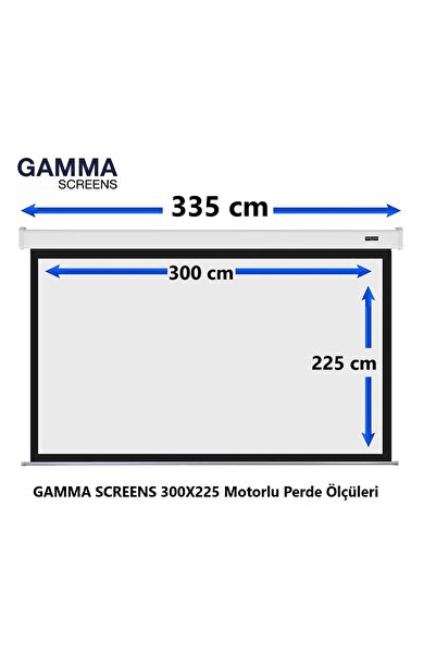 Gamma Screens 300x225 Motorlu Projeksiyon Perdesi