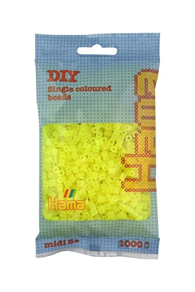 Hama Μίντι Χάντζες 1000 τμχ - Νέον Κίτρινο