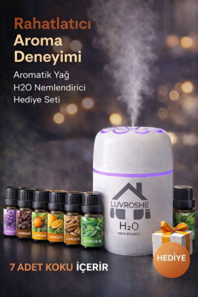 luvroshe 7 Lİ SET -TYPE-C Cihaz + 7 Adet Esansiyel koku + hava nemlendiricisi...
