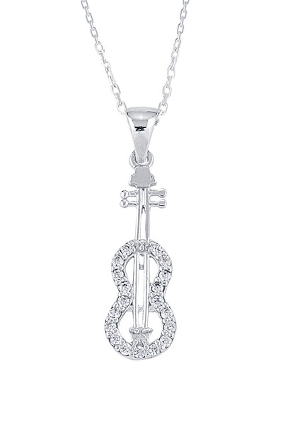 Argentum Concept 925 Ayar Gümüş Keman Kolye - N019801
