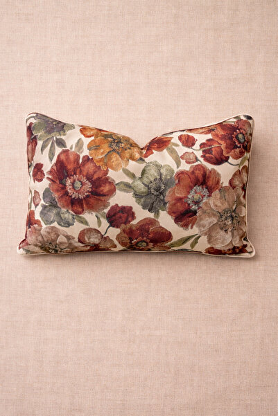Alacastore Κάλυμμα μαξιλαριού με λουλούδια ορθογώνιο μποέμικο έθνικ κλασικό μ...