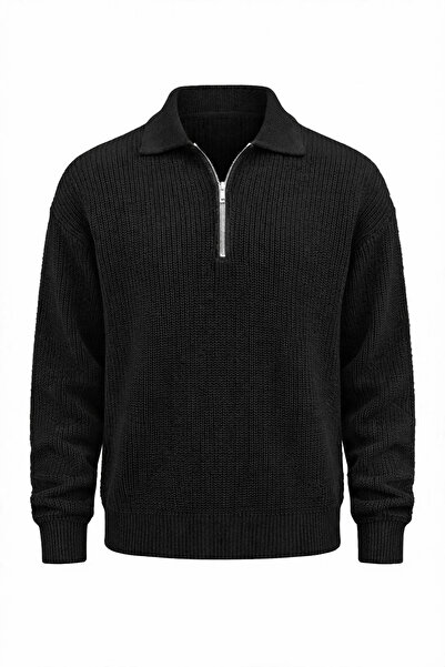 Valiberta Cămașă Gibson oversize cu jumătate de fermoar, cu guler polo, trico...