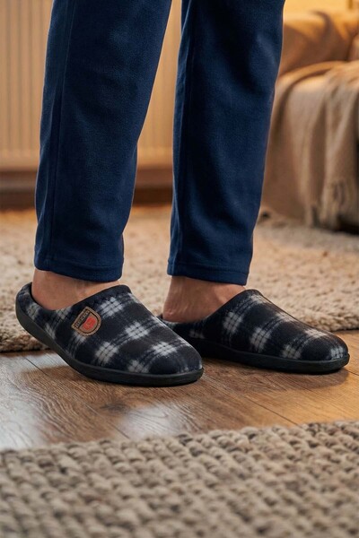 GEZER Men's Winter Comfortable Sole Home Garden Slippers
