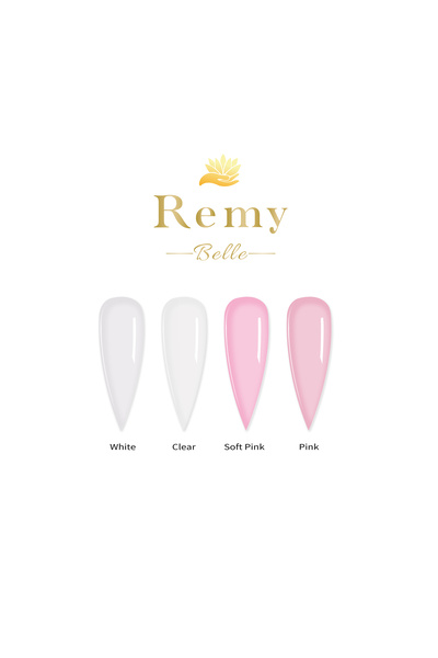 Remy Belle Builder Gel For Nails, Clear Color, 15 ml (Requires Curing Under LED UV Lamp)