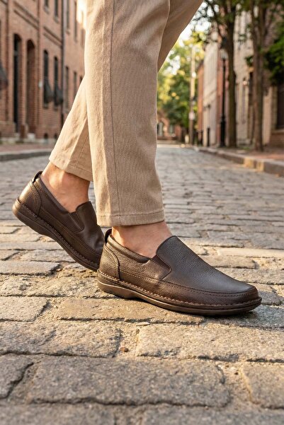 Al-Me Ayakkabı Al-Me Erkek Yazlık İç Dış Hakiki Deri Ortopedik Rahat Klimalı ...