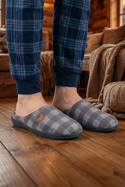 GEZER Men's Winter Comfortable Sole Home Garden Slippers