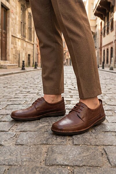 Al-Me Ayakkabı Al-Me Erkek Yazlık İç Dış Hakiki Deri Ortopedik Rahat Klimalı ...