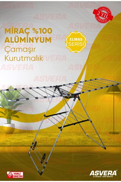 ASVERA MİRAÇ %100 ALÜMİNYUM ÇAMAŞIR KURUTMALIK