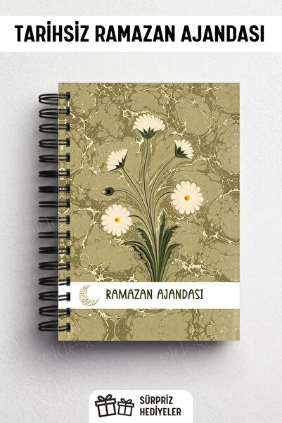 Eldesen Tasarım Ramazan Ajandası, Oruç, Hatim, Teravih, Günlük ve Aylık Planl...