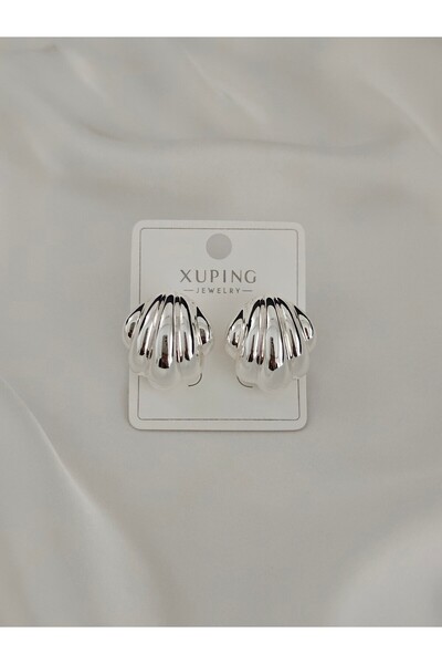 Zivazer Store Women's Tarnish Free Xuping Oyster Model Silver Color Earrings