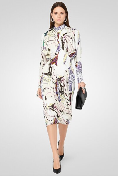 Stella McCartney Women Graphic Print Midi Dress, Multicolor