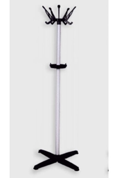 Devecioğlu Harbinger Gri Siyah Metal Ayaklı Askılık Portmanto Metal Gövde