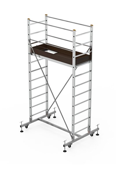 ASVERA Elmas Serisi - 3 Metre Tekerlekli Çok Amaçlı Alüminyum Çalışma Platfor...