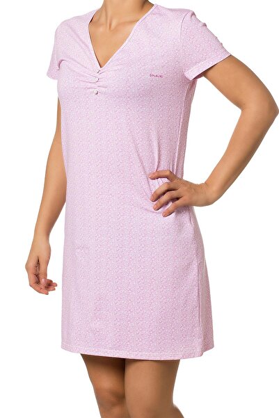 Doremi Νυχτικό με κοντομάνικο σχέδιο