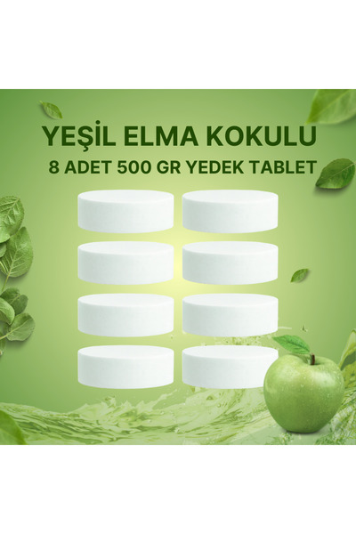 Saban 4 Adet 2x500Gr - YEŞİL ELMA - Nem Alıcı Rutubet Giderici Yedek Tablet