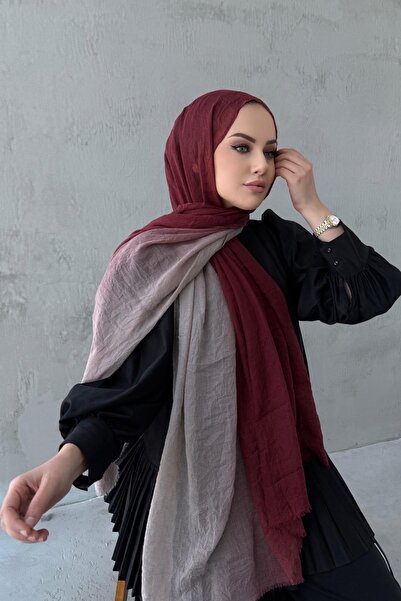Byedauzunlar Şal Gradient Comfort Roşu Claret închis