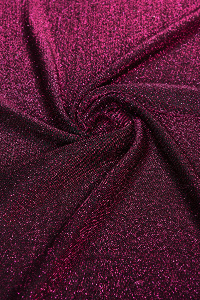 Kumaş Deposu Πλεκτό ύφασμα Brayt Glittery Burgundy
