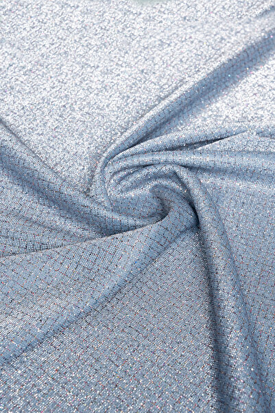 Kumaş Deposu Брайт Баклава з блискітками, індіго, трикотажна тканина