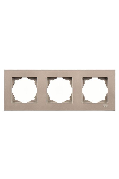 Günsan Elektrik Günsan Eqona Mocha Üçlü Çerçeve