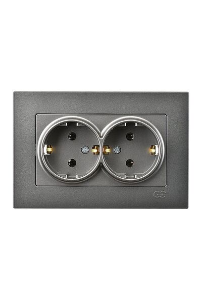 Günsan Elektrik Günsan Eqona Füme İkili Topraklı Priz