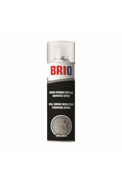 BRIO Duvar Duman Küf Leke Kapatıcı Kapatıcı Spreyi Beyaz 500 Ml