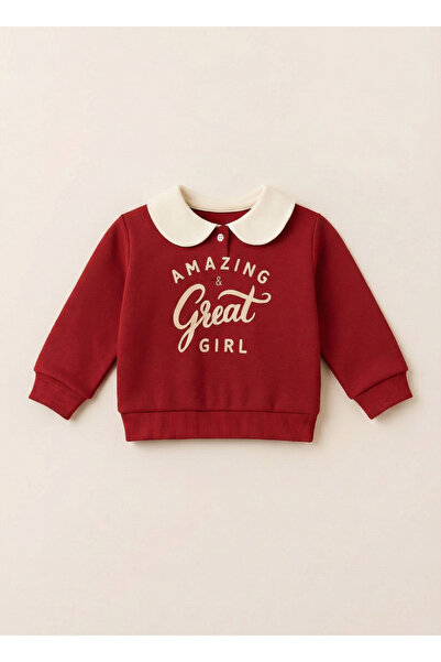 MONARCHMODA guler tip Peter Pan Swea pentru fete tricou TOP (cu plăcuțe/cu na...