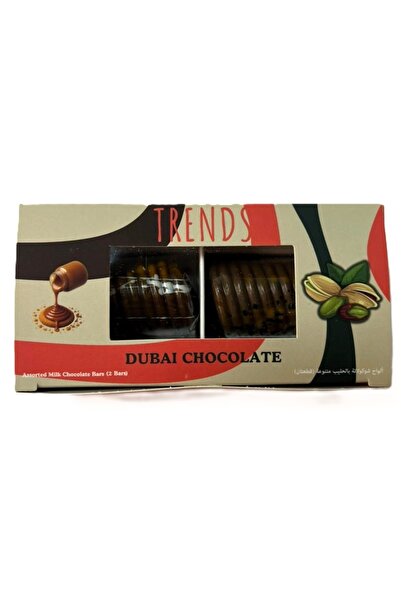 Trends Dubai Chocolate ، كنافة بالفستق وكنافة البسكويت المكرمل - 80 جم (2 × 4...