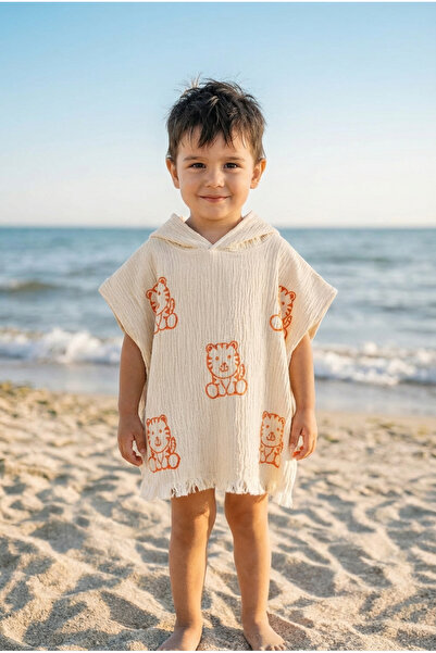 VAROL معطف أطفال من الموسلين القطني العضوي بنسبة 100% - Kaplan