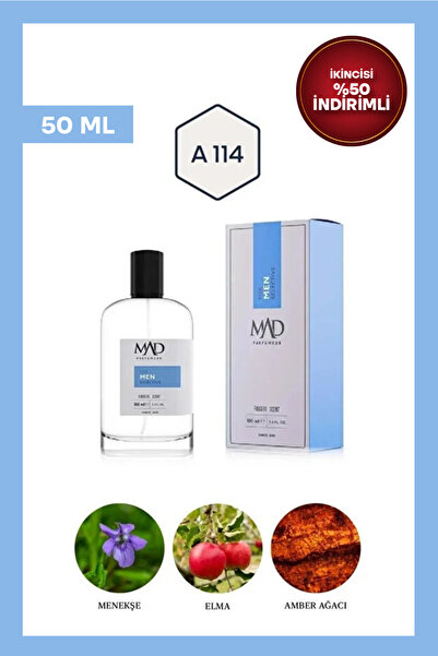 Mad Parfüm Mad A114 Selective 50 ml Erkek Parfüm | Fougere & Fresh Notalar