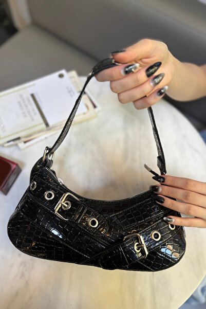 bahwar KEMER DETAYLI NOİR MİNİ ÇANTA