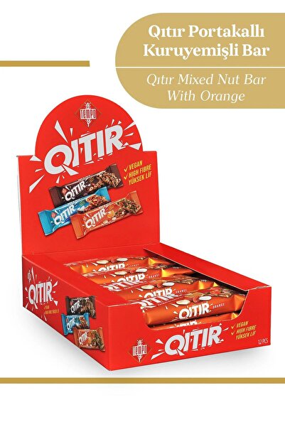 Tempo Şekerleme Portakallı Kuruyemişli Bar 30 g X 12 Adet