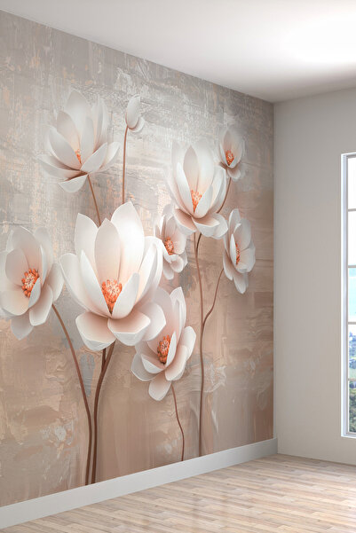 dreamwall 3 Boyutlu Çiçekler Desenli Silinebilir Sağlıklı Tekstil Duvar Kağıdı