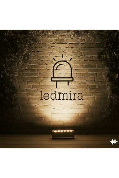 Ledmira 6w - 20cm Gün Işığı Wallwasher Duvar, Minare, Bina Ve Ağaç Boyama