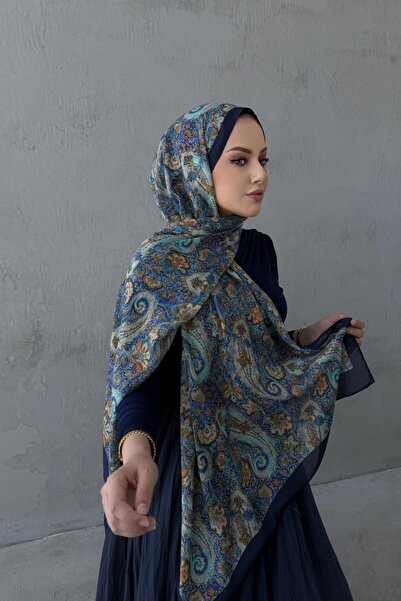 Byedauzunlar Siyah Laventa Koza %100 Pamuk Şal