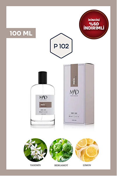 Mad Parfüm Mad P102 Selective 100 ml Erkek Parfüm | Odunsu & Meyvemsi Notalar
