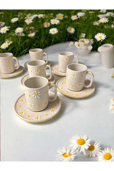 arsimhome 12 parça el dekorlu fincan takımı