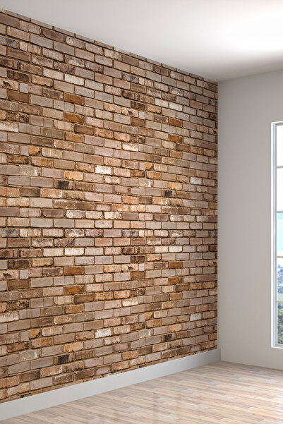 dreamwall 3 Boyutlu Tuğla Duvar Desenli Silinebilir Tekstil Duvar Kağıdı