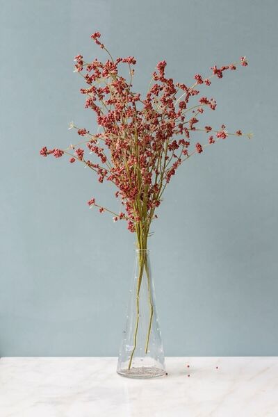 Arma House 1 باقة زهور اصطناعية من توت هيزيران ذو البراعم الحمراء