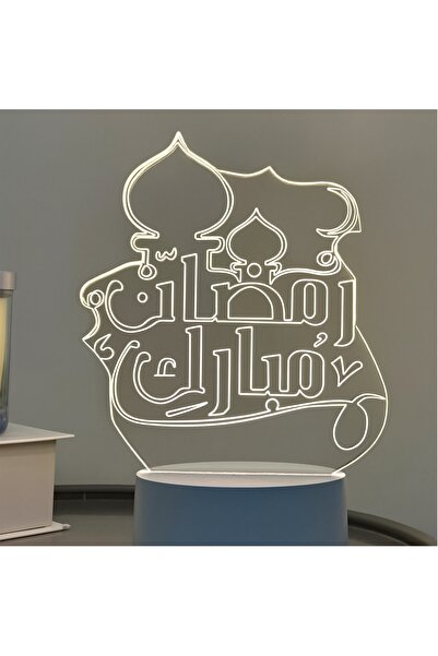 Generic USB operate 3D Creative Visualization LED Night Light Ramadan Mubarak...