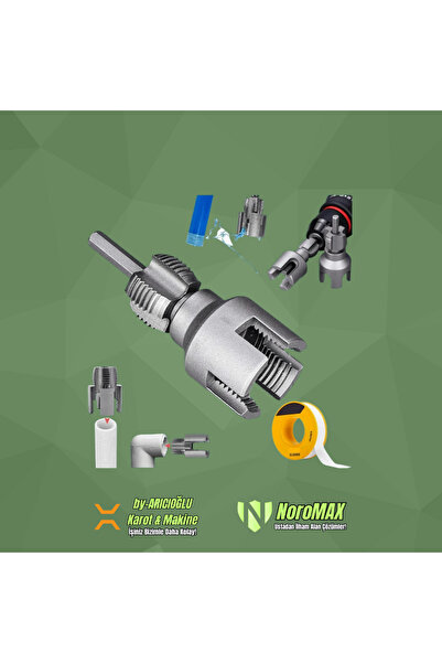 Noromax NR-İDD 20mm İç-Dış Plastik Boru Diş Açma Aparatı