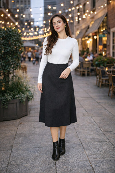 FV Fusta de damă cu talie înaltă Selanik