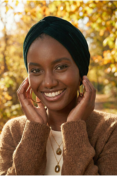 fidan bone غطاء رأس طبي جاهز من القطيفة باللون الأخضر، مناسب للاستخدام الطبي