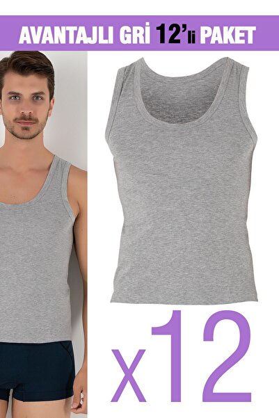 Doremi 12'li Set DoReMi Erkek Penye Atlet %100 Pamuk