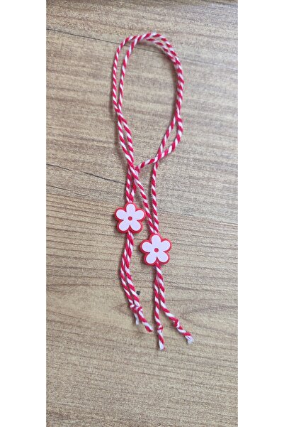 ZUV MARTENİÇKA BİLEKLİK ÇİÇEK MODEL KIRMIZI RENK ORİJİNAL PAMUK İPLİ 10'LU SET