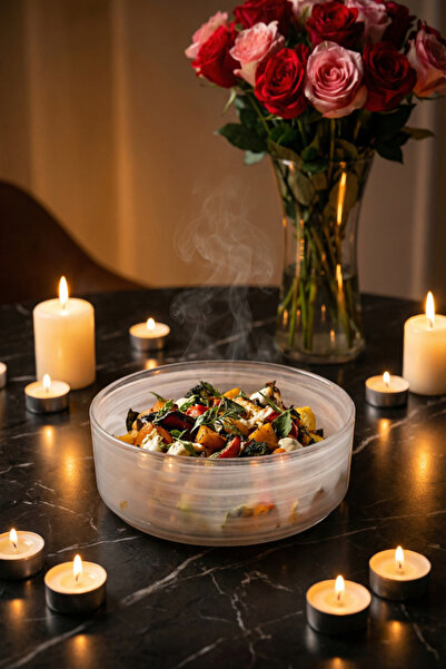 ARDA CAM Cam Bowl Kase 15 Cm-Alabaster White-Sunum Kasesi