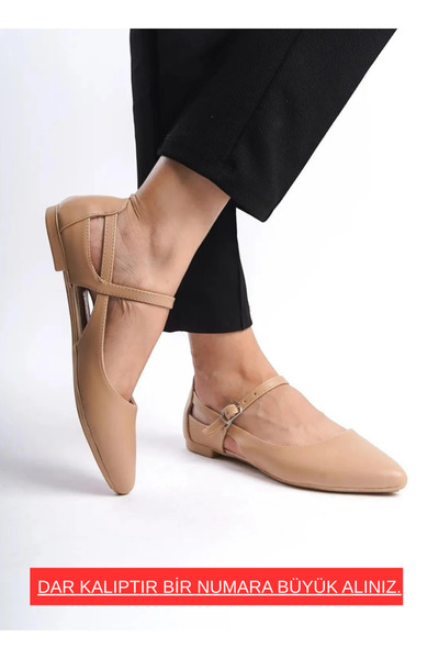 Tomato Bags Balerini cu talpă ușoară pentru femei, cu benzi laterale pentru f...