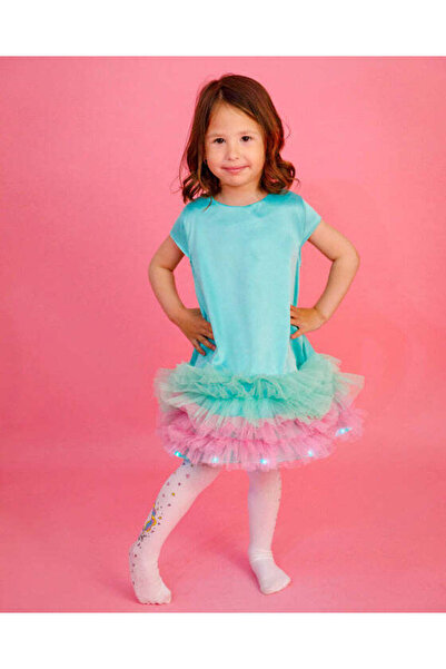 fustite cu luminite Rochița cu Luminițe, Inghetata de Vara - 10-12 ani (140-1...