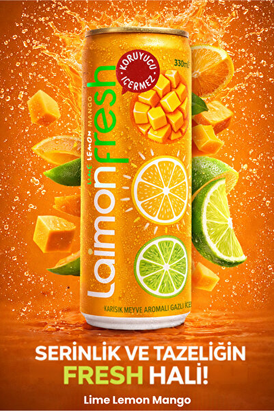 Laimon Fresh Limon Mango 330 Ml. 24 LÜ