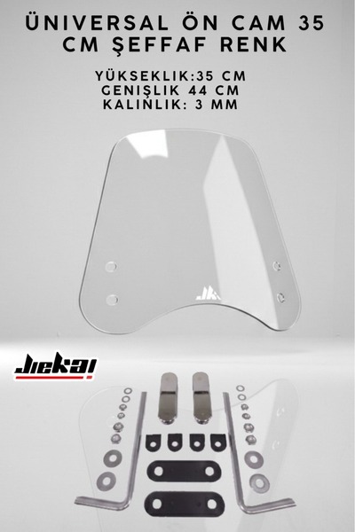 Mrt RKS Kuba Uyumlu Bluebird Scooter ÖN CAM ön siperlik aparatlı şeffaf