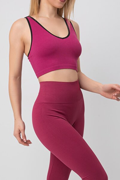 Doremi Sutien sport cu bretele flexibile, cu decolteu în V, fără cusături